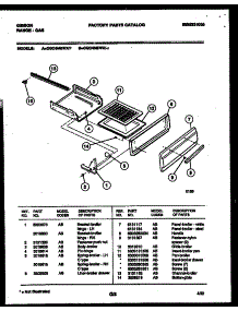 04 - Broiler Drawer Parts parts for Frigidaire Range CGC4M6WXF from AppliancePartsPros.com