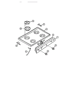 03 - Cooktop parts for Frigidaire Range CGC4M6DXE from AppliancePartsPros.com