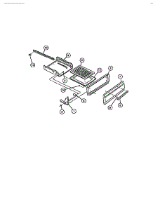 04 - Broiler Drawer parts for Frigidaire Range CGC4M6DXE from AppliancePartsPros.com