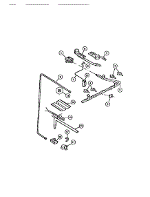 06 - Burners parts for Frigidaire Range CGC4M6DXE from AppliancePartsPros.com