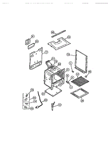 07 - Body parts for Frigidaire Range CGC4M6DXE from AppliancePartsPros.com