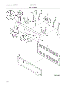 03 - Backguard parts for Gibson Range CGEF312FSB from AppliancePartsPros.com
