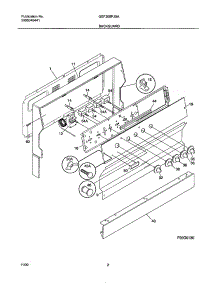 03 - Backguard parts for Gibson Range GEF305PJSA from AppliancePartsPros.com