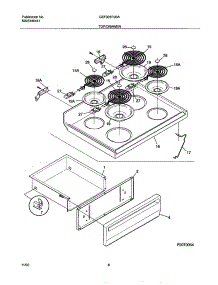 09 - Top / Drawer parts for Gibson Range GEF305PJSA from AppliancePartsPros.com