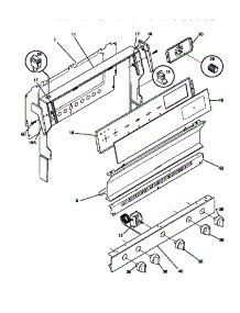 02 - Backguard parts for Frigidaire Range GGF325BBDB from AppliancePartsPros.com