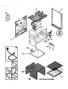 04 - Body parts for Frigidaire Range GGF325BBWB from AppliancePartsPros.com