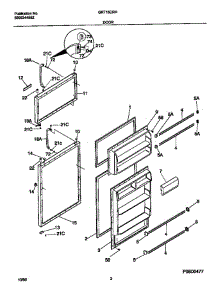 Door parts for Gibson Refrigerator GRT16CRHW6 from AppliancePartsPros.com