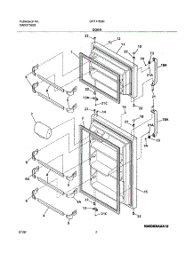 03 - Doors parts for Gibson Refrigerator GRT17B3BW0 from AppliancePartsPros.com