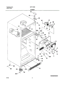 05 - Cabinet parts for Gibson Refrigerator GRT17B3BW0 from AppliancePartsPros.com