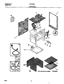 02 - Backguard parts for Frigidaire Range GGF325BBWC from AppliancePartsPros.com