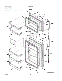 03 - Door parts for Gibson Refrigerator GRT18C5AW4 from AppliancePartsPros.com
