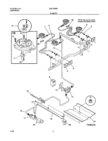 05 - Burner parts for Gibson Range GGF334BHWD from AppliancePartsPros.com