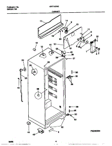 03 - Cabinet parts for Frigidaire Refrigerator GRT18DNED0 from AppliancePartsPros.com