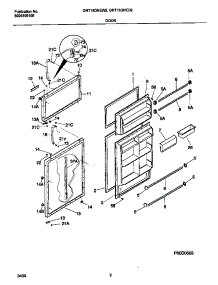 02 - Doors parts for Frigidaire Refrigerator GRT18DNEW2 from AppliancePartsPros.com
