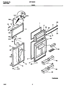 02 - Door parts for Frigidaire Refrigerator GRT18QNCW1 from AppliancePartsPros.com