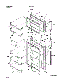 03 - Door parts for Gibson Refrigerator GRT18S5AW2 from AppliancePartsPros.com
