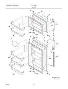 03 - Door parts for Gibson Refrigerator GRT18S6AWD from AppliancePartsPros.com