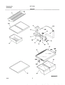 07 - Shelves parts for Gibson Refrigerator GRT18S6AW0 from AppliancePartsPros.com