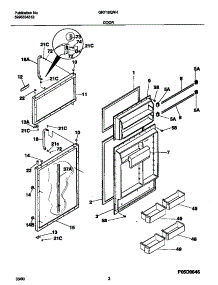 02 - Doors parts for Frigidaire Refrigerator GRT18QNHD1 from AppliancePartsPros.com