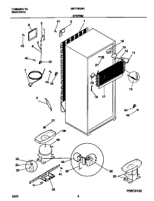 05 - System parts for Frigidaire Refrigerator GRT18QNHD1 from AppliancePartsPros.com