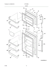 03 - Door parts for Gibson Refrigerator GRT18S6AWG from AppliancePartsPros.com