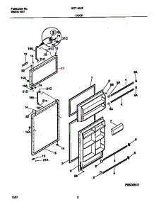 02 - Door parts for Frigidaire Refrigerator GRT18SJFW0 from AppliancePartsPros.com