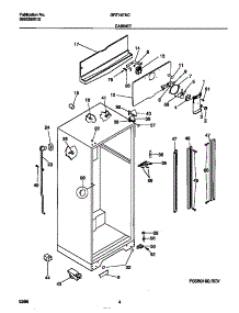 03 - Cabinet parts for Frigidaire Refrigerator GRT18TNCW2 from AppliancePartsPros.com