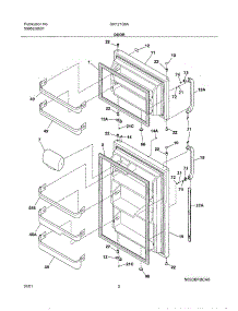 03 - Door parts for Gibson Refrigerator GRT21G6AW1 from AppliancePartsPros.com