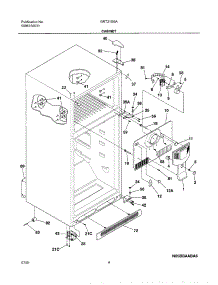 05 - Cabinet parts for Gibson Refrigerator GRT21G6AW1 from AppliancePartsPros.com
