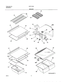 07 - Shelves parts for Gibson Refrigerator GRT21G6AW1 from AppliancePartsPros.com