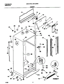 03 - Cabinet parts for Frigidaire Refrigerator GRT21IPRHW1 from AppliancePartsPros.com