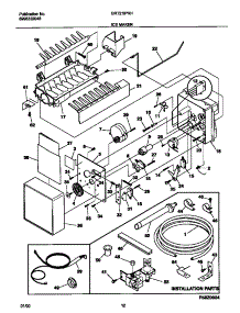 06 - Ice Maker parts for Frigidaire Refrigerator GRT21IPRHD1 from AppliancePartsPros.com