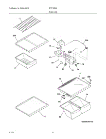 07 - Shelves parts for Gibson Refrigerator GRT18S6AWE from AppliancePartsPros.com