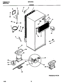 05 - System parts for Frigidaire Refrigerator GRT18TNCW0 from AppliancePartsPros.com