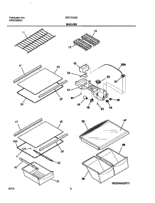 07 - Shelves parts for Gibson Refrigerator GRT21G3CW0 from AppliancePartsPros.com