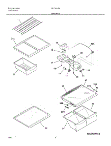 07 - Shelves parts for Gibson Refrigerator GRT18S6AQ9 from AppliancePartsPros.com