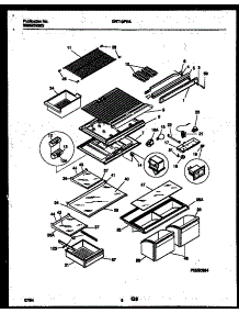 05 - Shelves And Supports parts for Frigidaire Refrigerator GRT19PRAW1 from AppliancePartsPros.com
