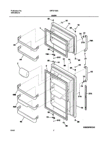 03 - Door parts for Gibson Refrigerator GRT21G6AQ2 from AppliancePartsPros.com