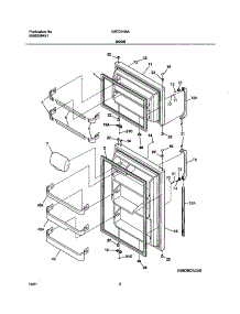 03 - Door parts for Gibson Refrigerator GRT21N6AW0 from AppliancePartsPros.com