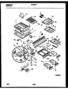 05 - Shelves And Supports parts for Frigidaire Refrigerator GRT22QRAW0 from AppliancePartsPros.com