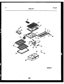 05 - Shelves And Supports parts for Frigidaire Refrigerator GTL160BK1 from AppliancePartsPros.com