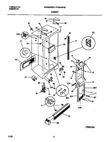 04 - Cabinet parts for Frigidaire Refrigerator GRS24WRBW1 from AppliancePartsPros.com