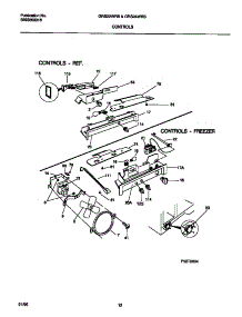 06 - Controls parts for Frigidaire Refrigerator GRS24WRBW1 from AppliancePartsPros.com