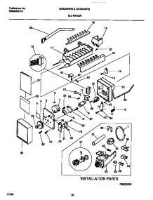 10 - I.M. Components & Install. Parts parts for Frigidaire Refrigerator GRS24WRBW1 from AppliancePartsPros.com