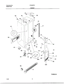 06 - Cabinet parts for Frigidaire Refrigerator GRS26ZRHD6 from AppliancePartsPros.com