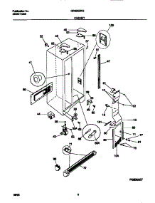 04 - Cabinet parts for Frigidaire Refrigerator GRS26ZRGW0 from AppliancePartsPros.com