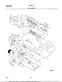 16 - Ice Container parts for Frigidaire Refrigerator GRS26ZRHD6 from AppliancePartsPros.com