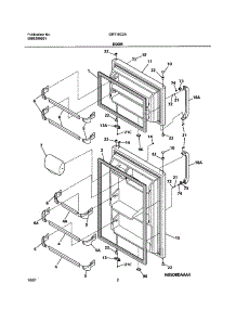 03 - Door parts for Gibson Refrigerator GRT15C2AW0 from AppliancePartsPros.com