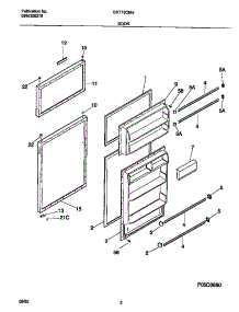 02 - Doors parts for Frigidaire Refrigerator GRT16CNHD1 from AppliancePartsPros.com