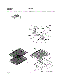 07 - Shelves parts for Gibson Refrigerator GRT15C2AW0 from AppliancePartsPros.com